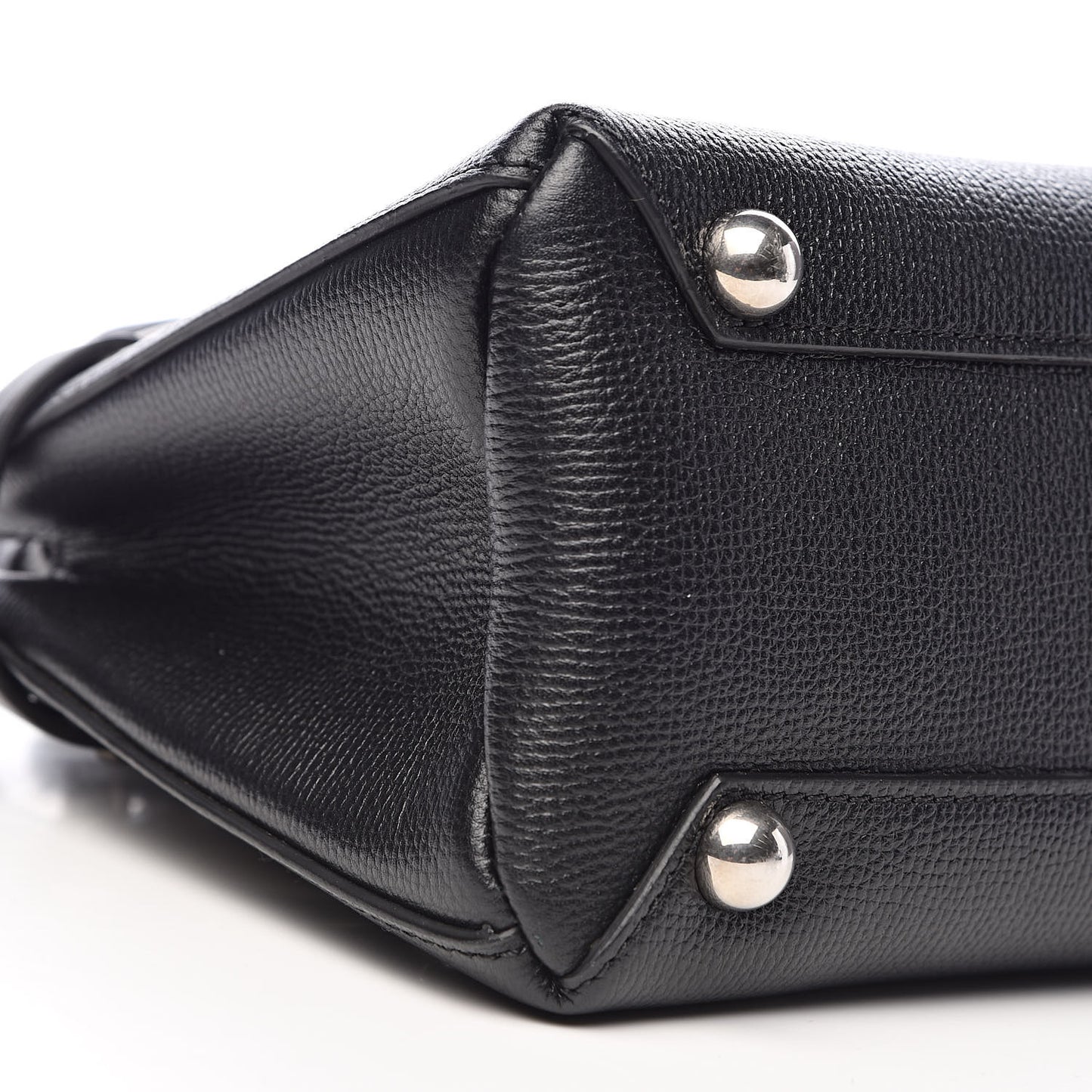 Grainy Calfskin House Check Grommet Baby Banner Tote Black