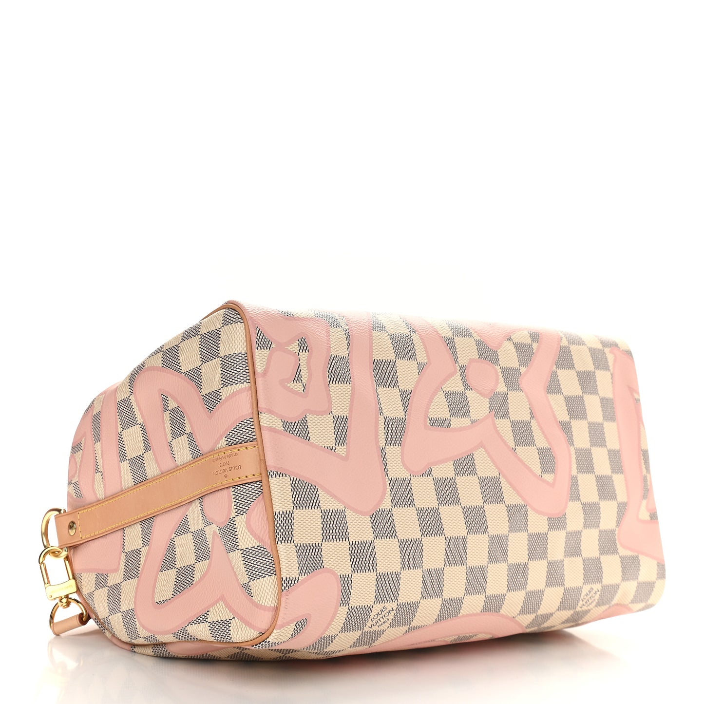 Damier Azur Tahitienne Speedy Bandouliere 30 Rose Ballerine