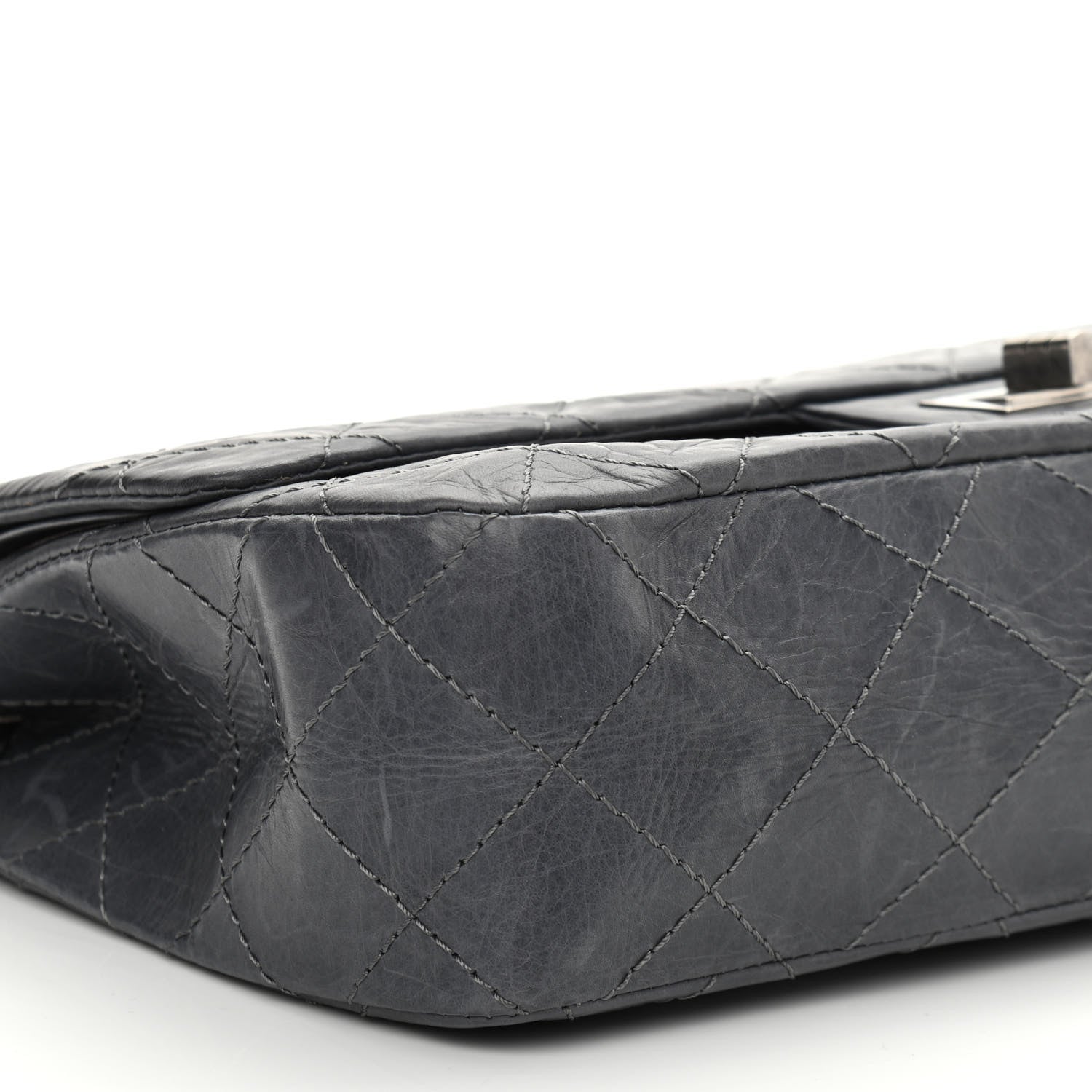 Chanel Aged Calfskin 50th Anniversary 2.55 Reissue 227 Flap Gris 9 of 11
