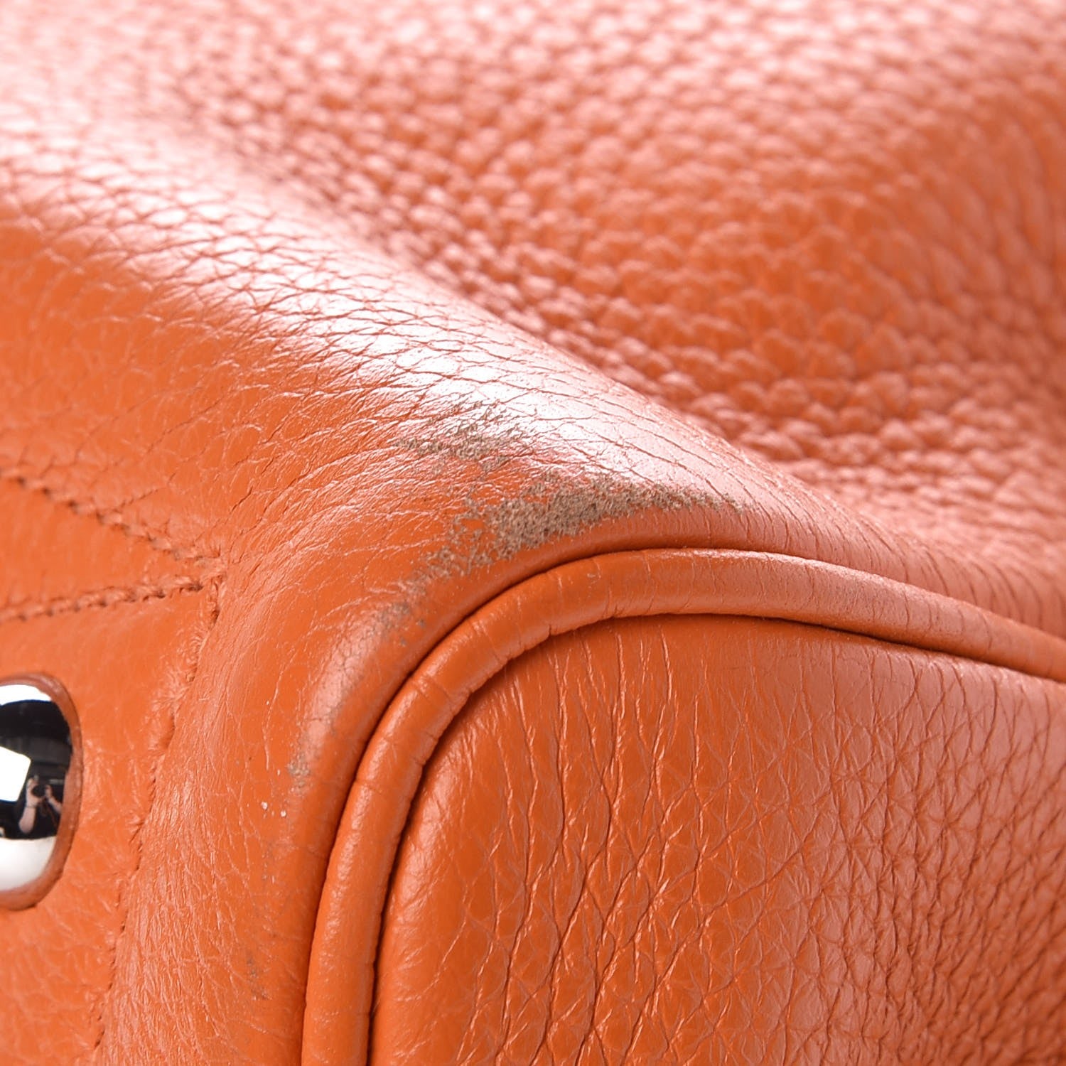 Hermes Taurillon Clemence Victoria II 35 Orange 10 of 12