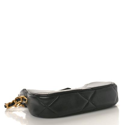 Chanel Lambskin Quilted Chanel 19 Hobo Clutch With Chain Black 4 of 10