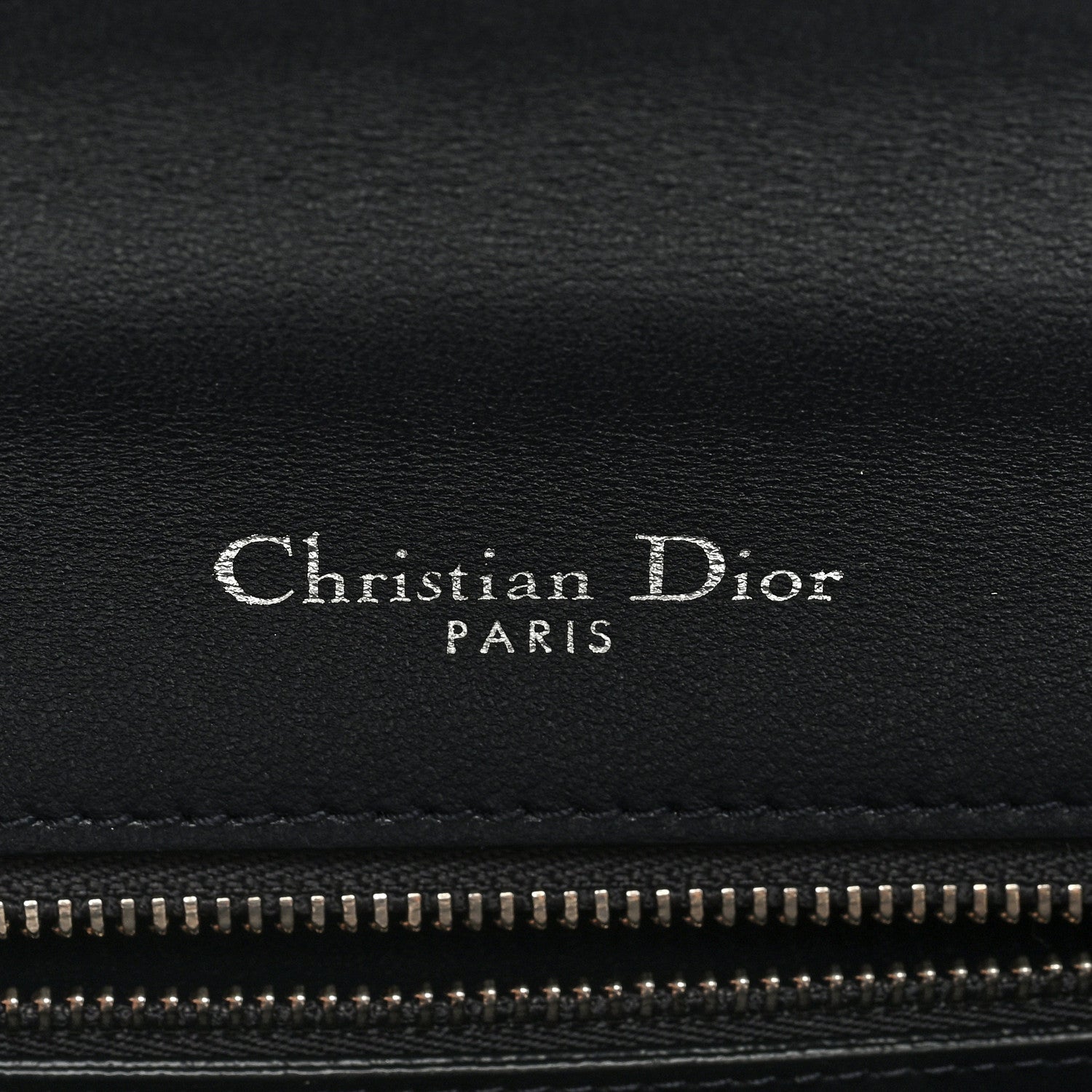Christian Dior CHRISTIAN DIOR Metallic Patent Micro-Cannage Medium Diorama Flap Bag Silver 6 of 9