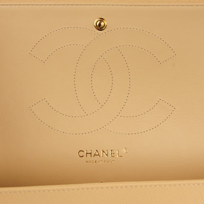 Chanel Caviar Quilted Jumbo Double Flap Light Beige 5 of 8
