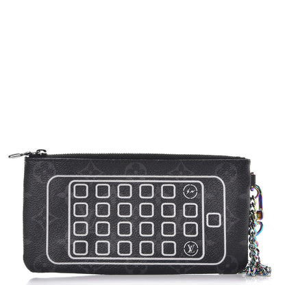 Louis Vuitton Monogram Eclipse Flash Fragment IPhone Pouch 1 of 7