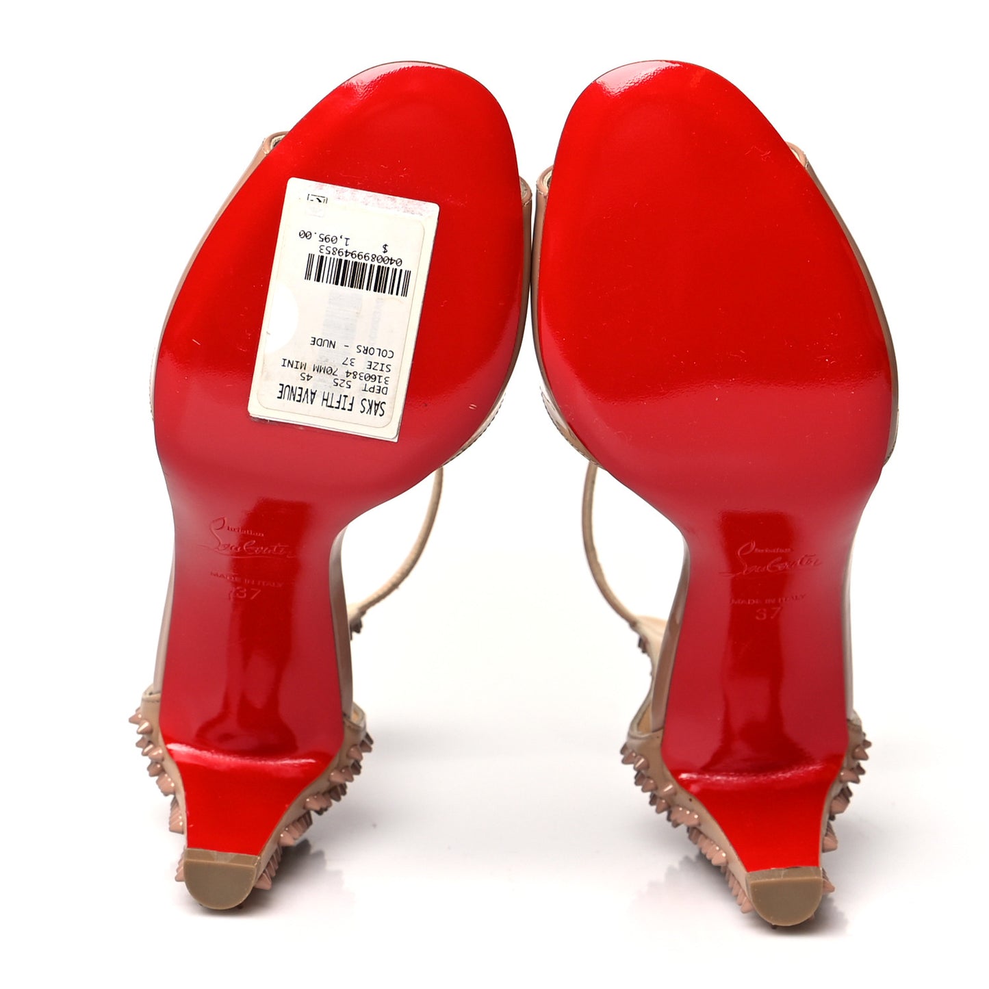 Patent Nappa Trezanita 70 Sandals 37 Nude