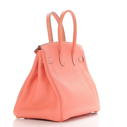 Hermes Taurillon Clemence Birkin 30 Crevette 3 of 33