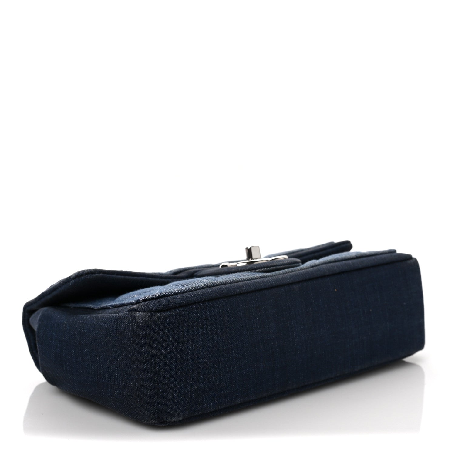 Chanel Denim Quilted Small Medallion Flap Light Blue 4 of 9