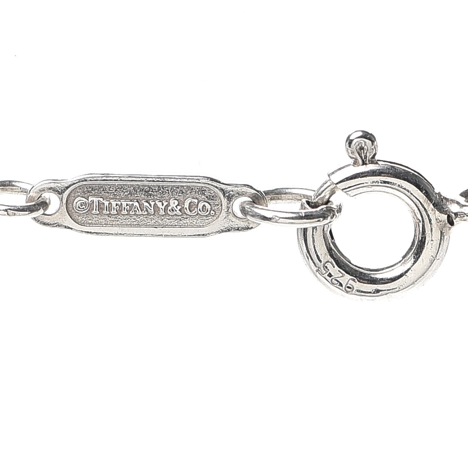 Tiffany Sterling Silver Mini Heart Key Pendant Necklace 4 of 5