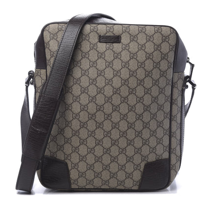 Gucci GG Supreme Monogram Web Messenger Brown 1 of 10