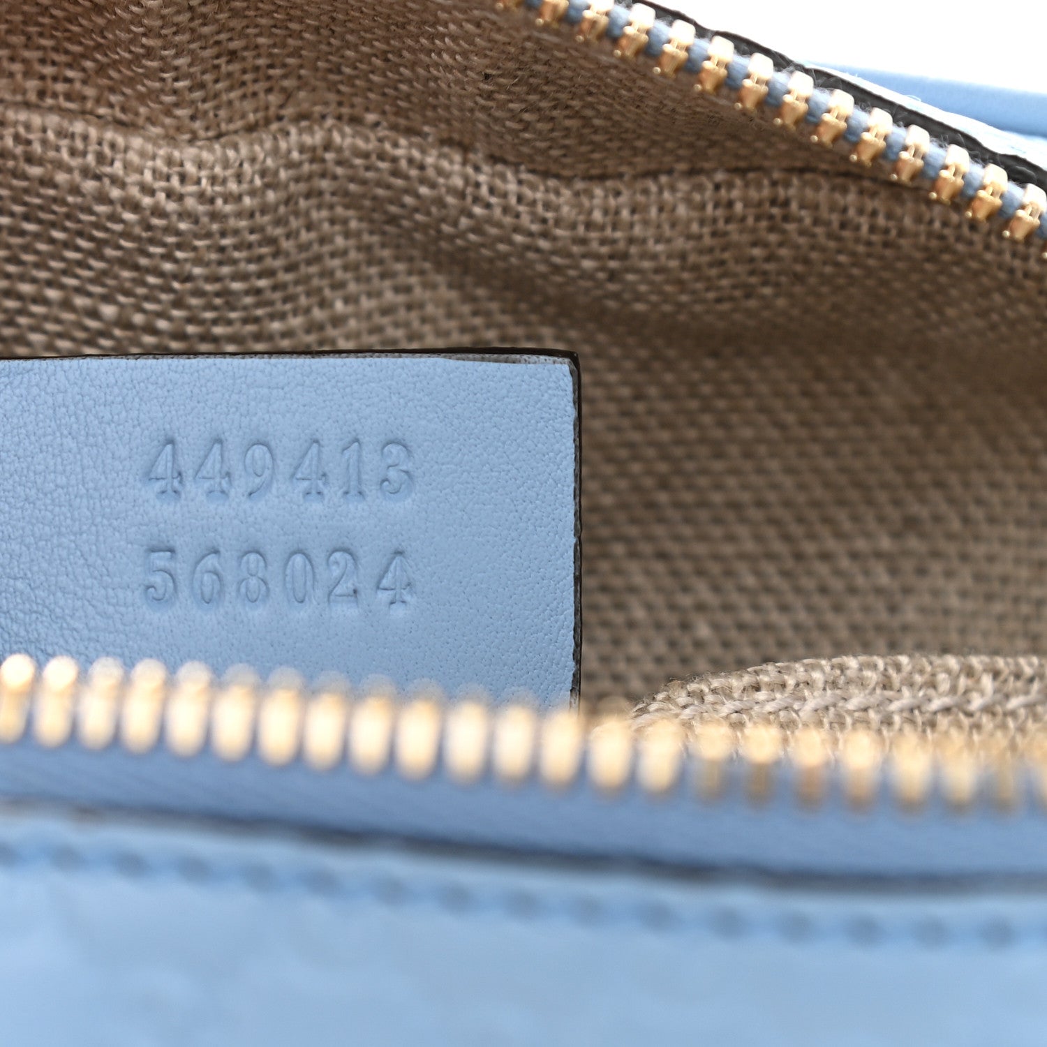 Gucci Microguccissima Mini Bree Messenger Bag Mineral Blue 7 of 9