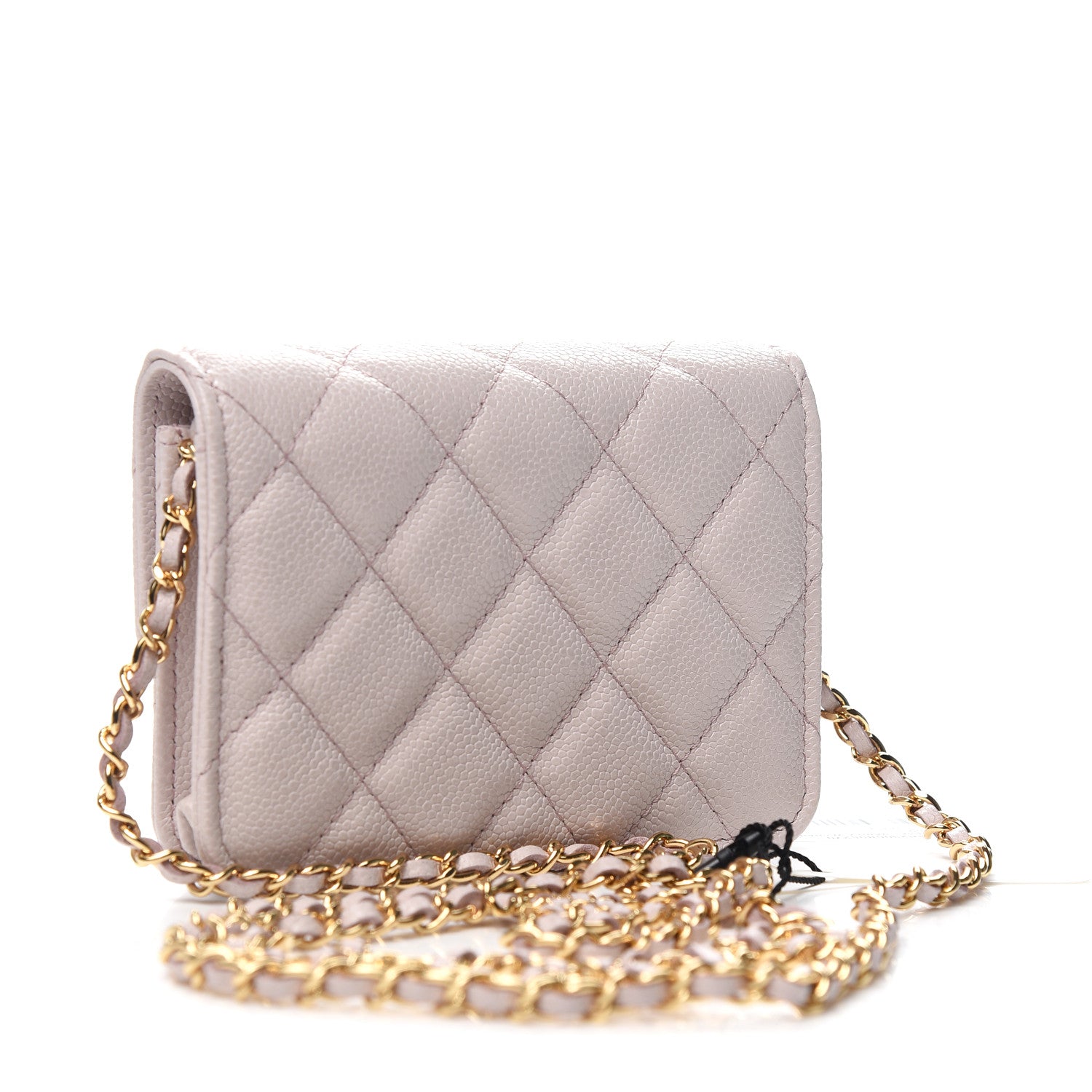 Chanel Caviar Quilted Miss Coco Clutch With Chain Light Purple 2 of 9