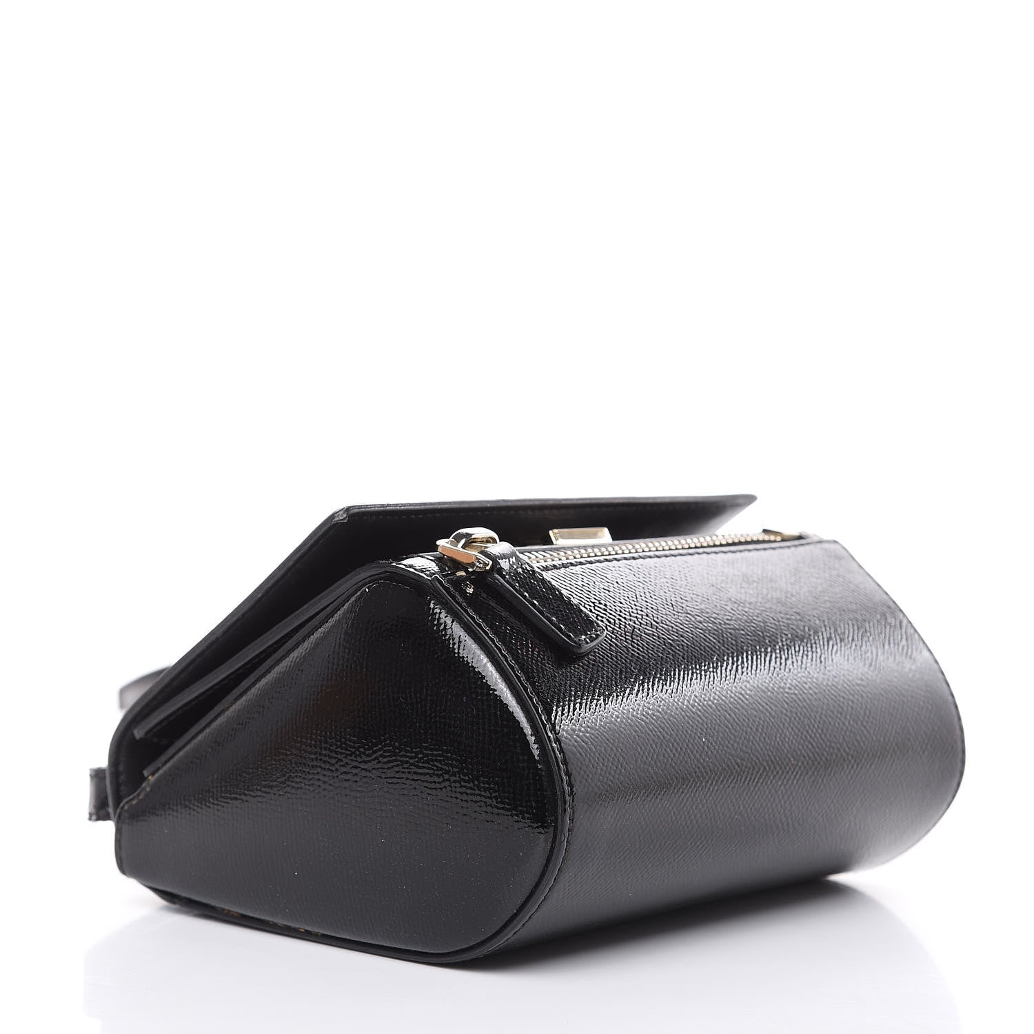 Givenchy Textured Patent Calfskin Mini Pandora Box Crossbody Bag Black 4 of 16
