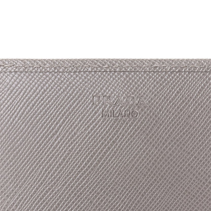 Prada Saffiano Metal Oro Chain Wallet Argilla 7 of 9
