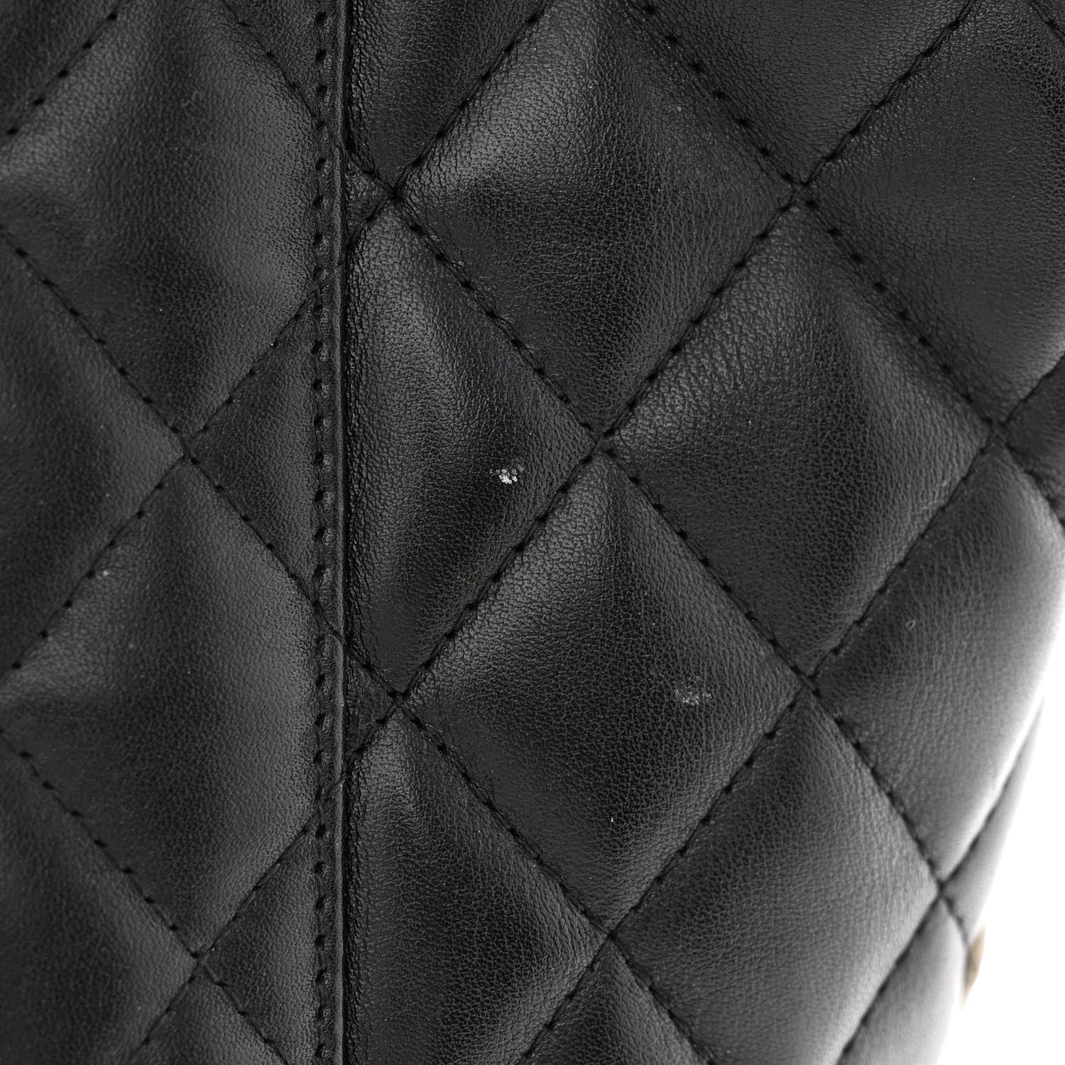 Chanel Calfskin Quilted Large Cambon Tote Black White 19 of 19