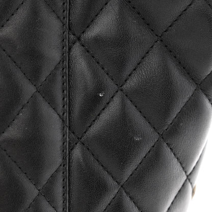 Chanel Calfskin Quilted Large Cambon Tote Black White 19 of 19
