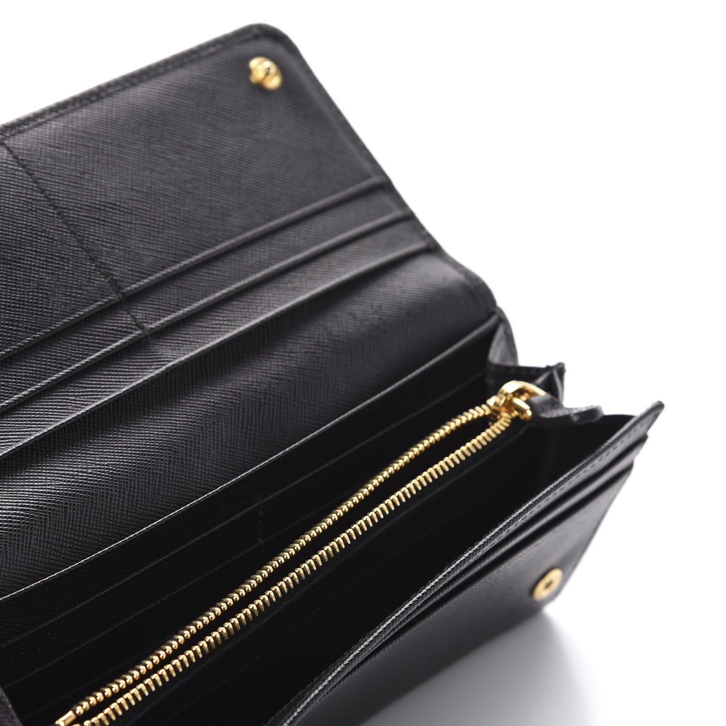 Saffiano Bow Continental Wallet Black