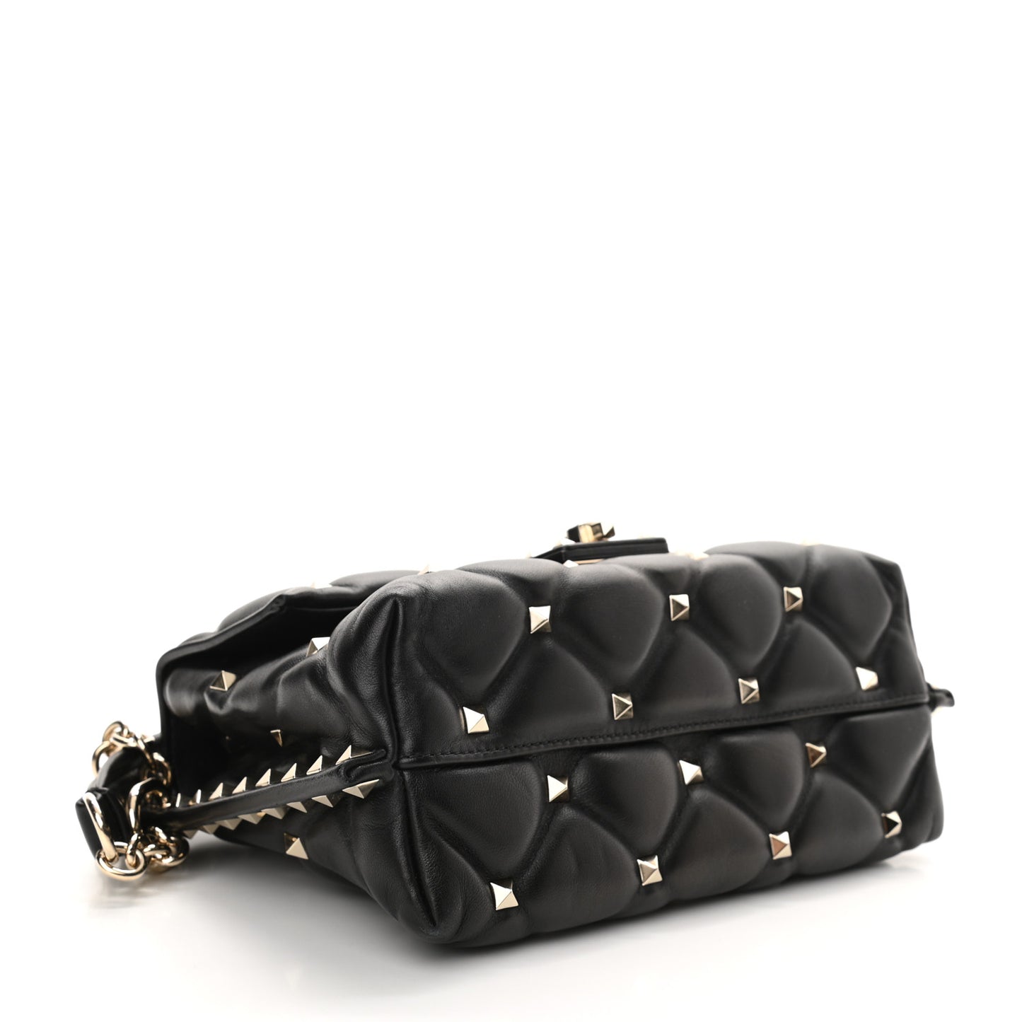 Nappa Small Candystud Crossbody Black