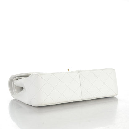 Chanel Caviar Quilted Jumbo Double Flap White 5 of 8