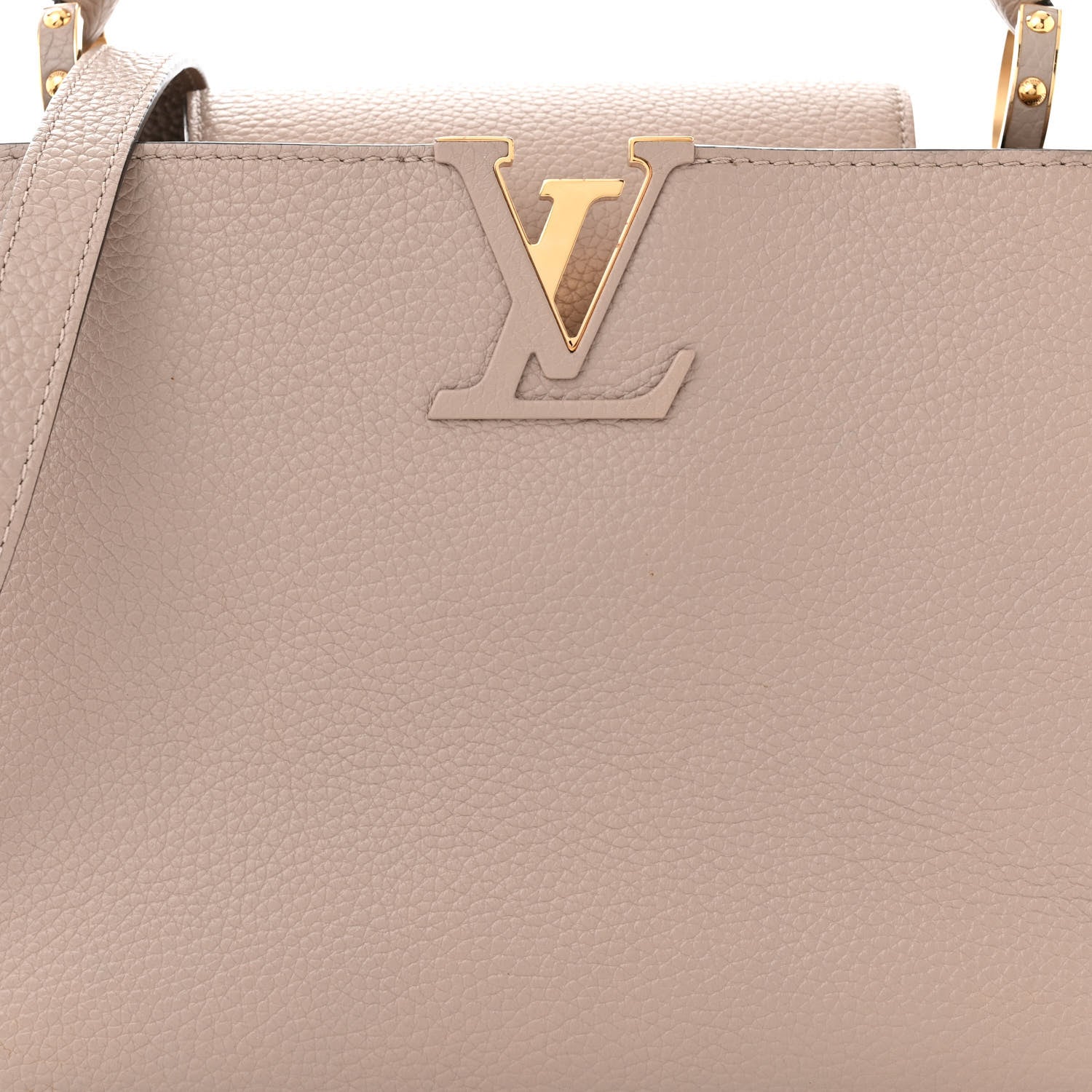 Louis Vuitton Taurillon Capucines MM Galet 7 of 9