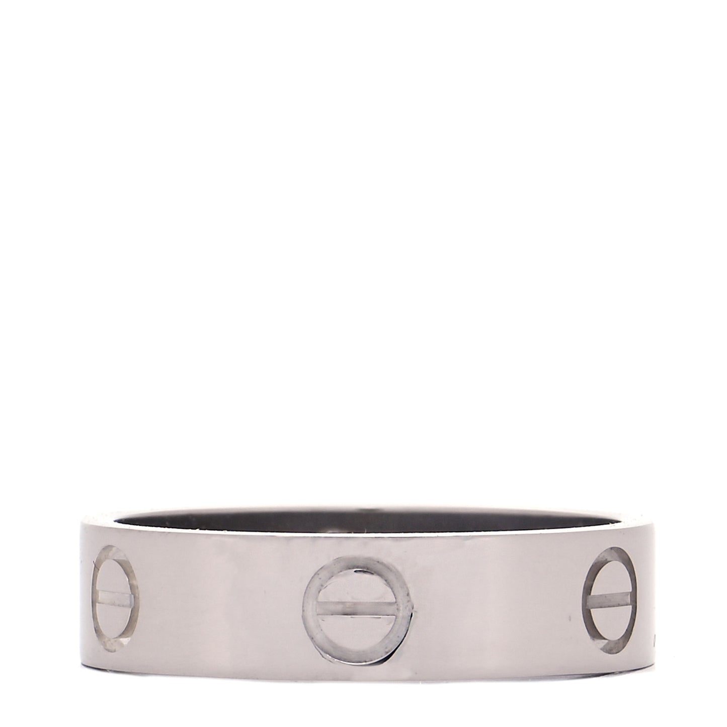 18K White Gold 5.5mm LOVE Ring 60 9
