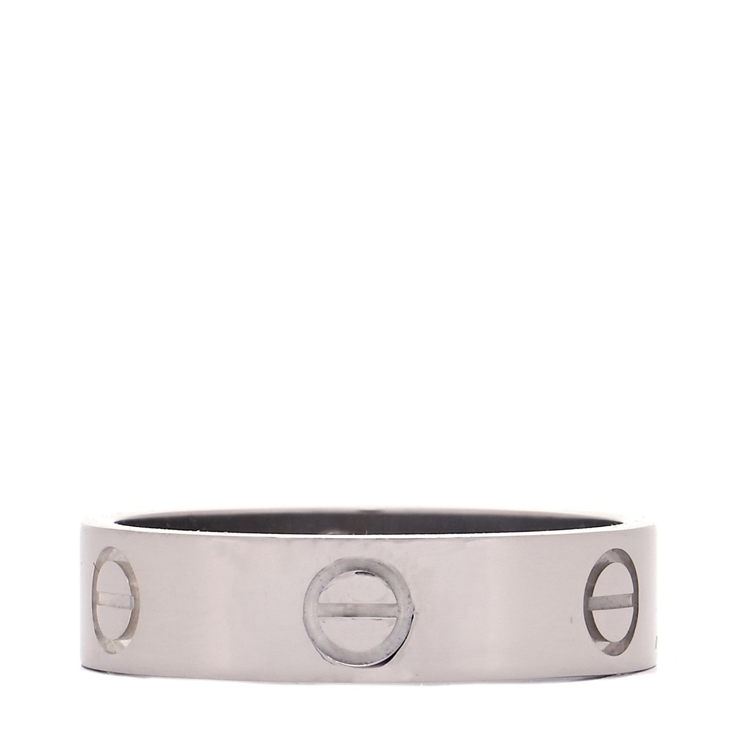 Cartier 18K White Gold 5.5mm LOVE Ring 60 9 1 of 5
