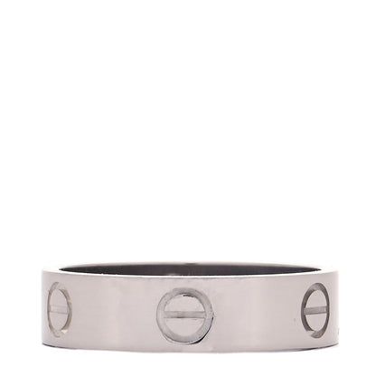 Cartier 18K White Gold 5.5mm LOVE Ring 60 9 1 of 5