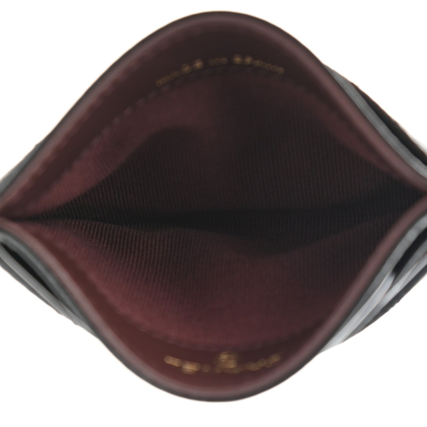 Caviar Quilted Card Holder Black