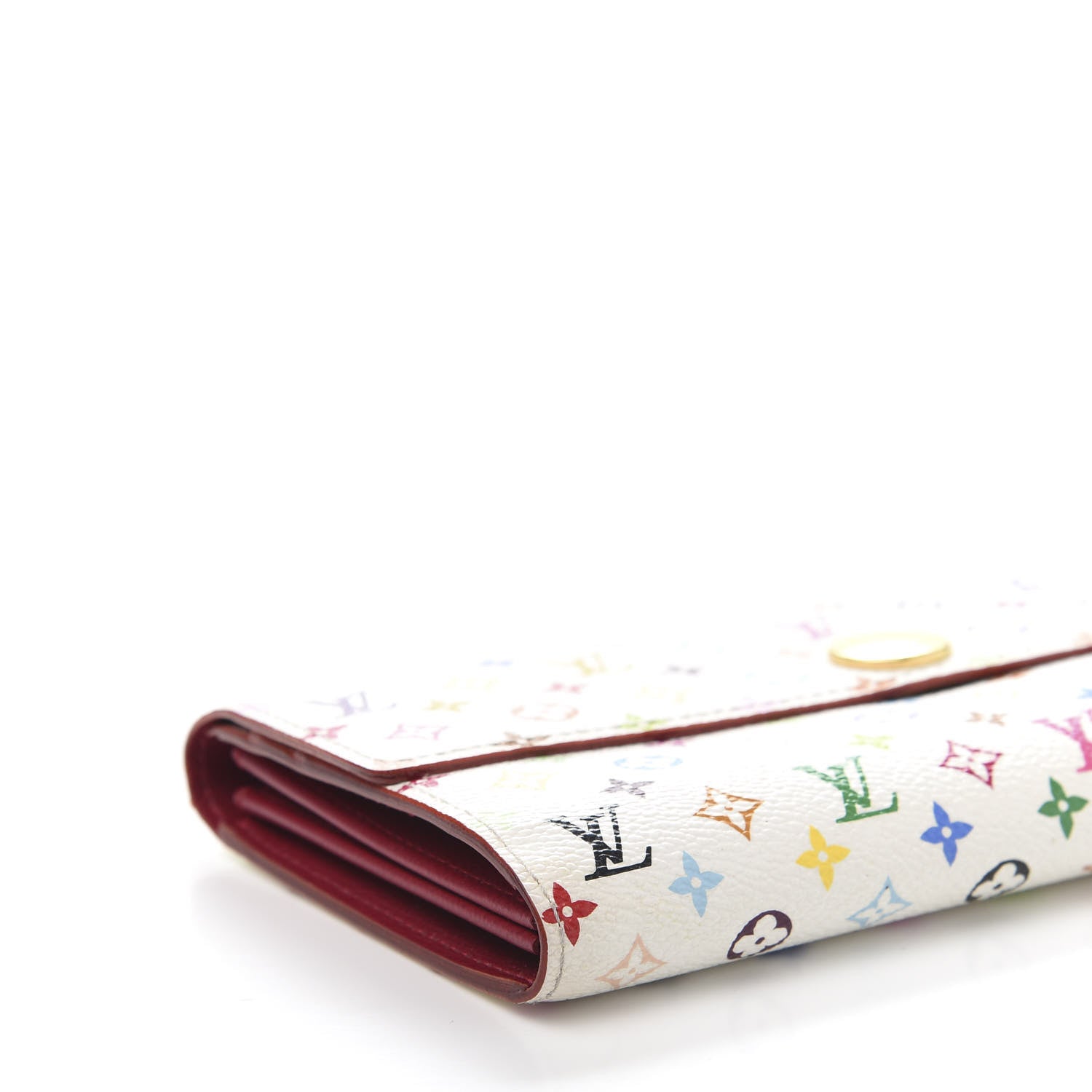 Louis Vuitton Monogram Multicolor Sarah Wallet White Grenade 9 of 10