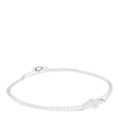 Tiffany Sterling Silver T Two Double Chain Bracelet 1 of 4