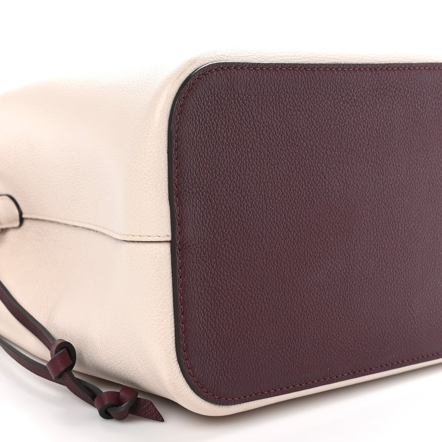 Louis Vuitton Calfskin Nano Lockme Bucket Greige 8 of 10