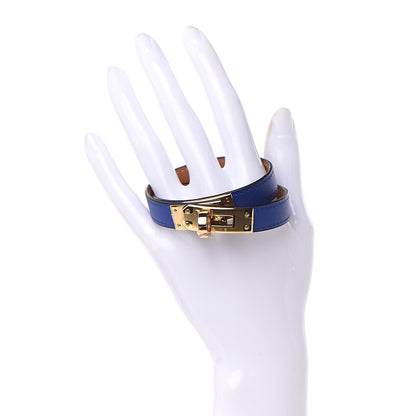 Hermes Swift Kelly Double Tour Bracelet T2 Bleu Electric 2 of 7