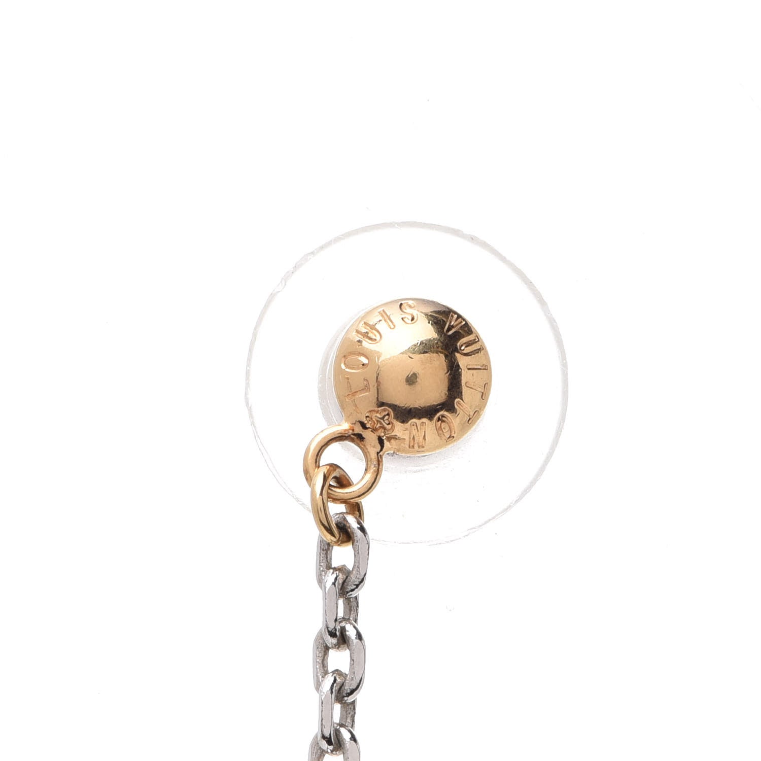 Louis Vuitton Logomania Earrings Gold 7 of 10