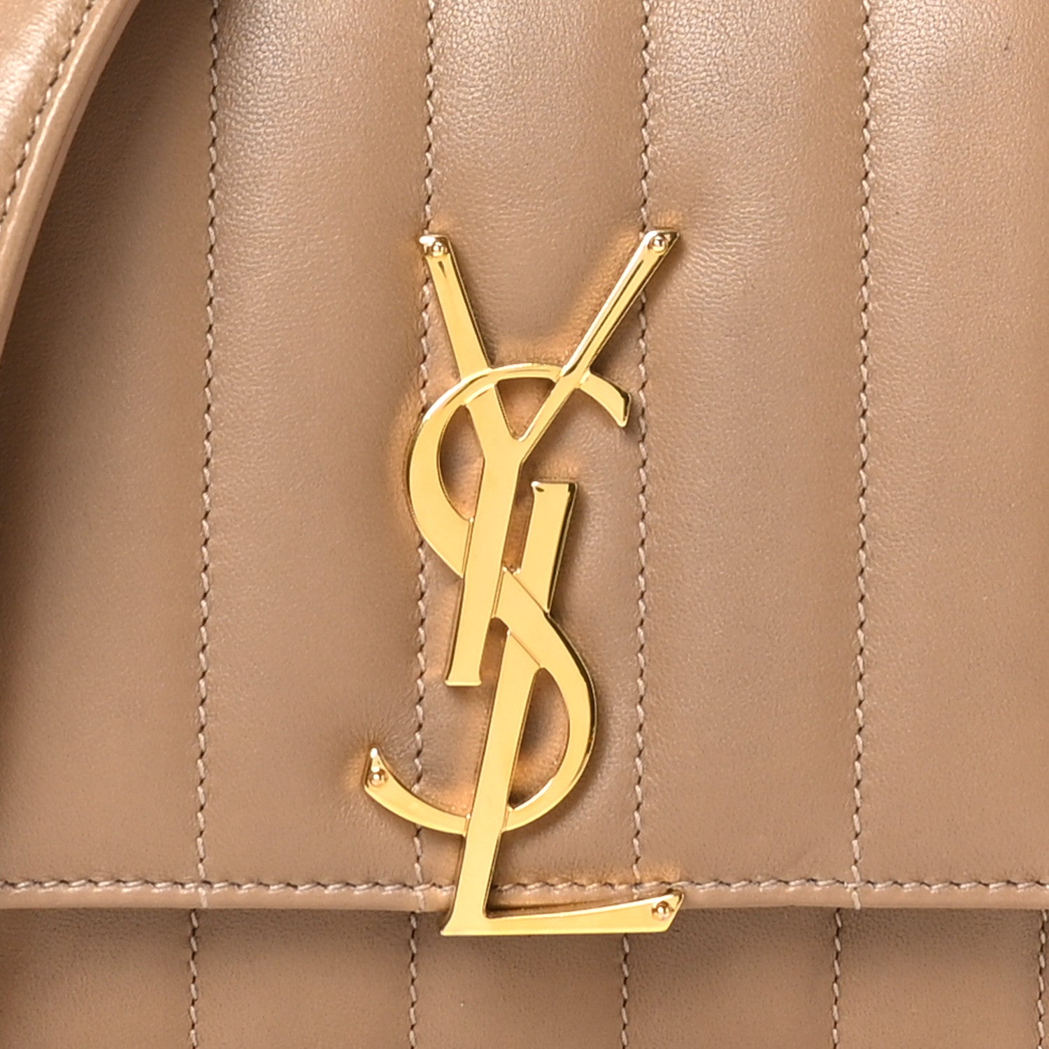 Saint Laurent Lambskin Matelasse Monogram Small Vicky Chain Bag Peru 8 of 12