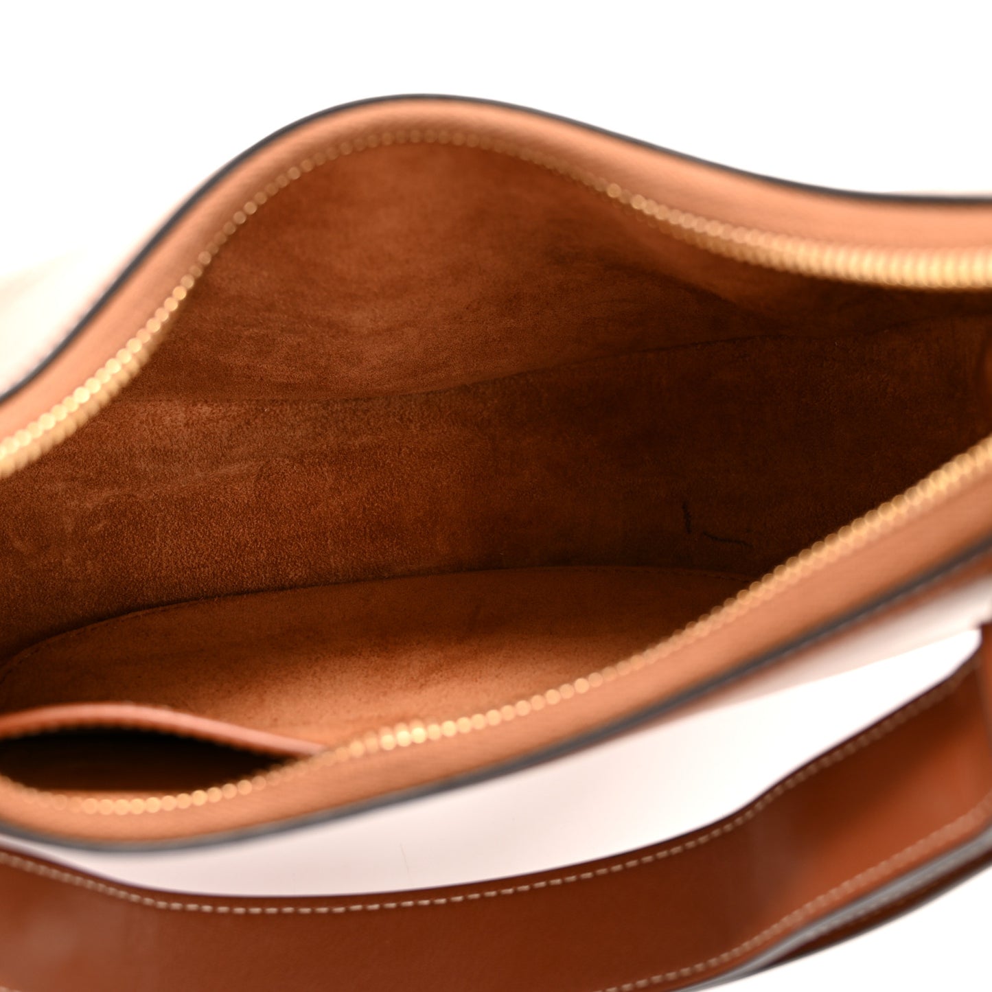 Smooth Calfskin Medium Strap Ava Shoulder Bag Tan