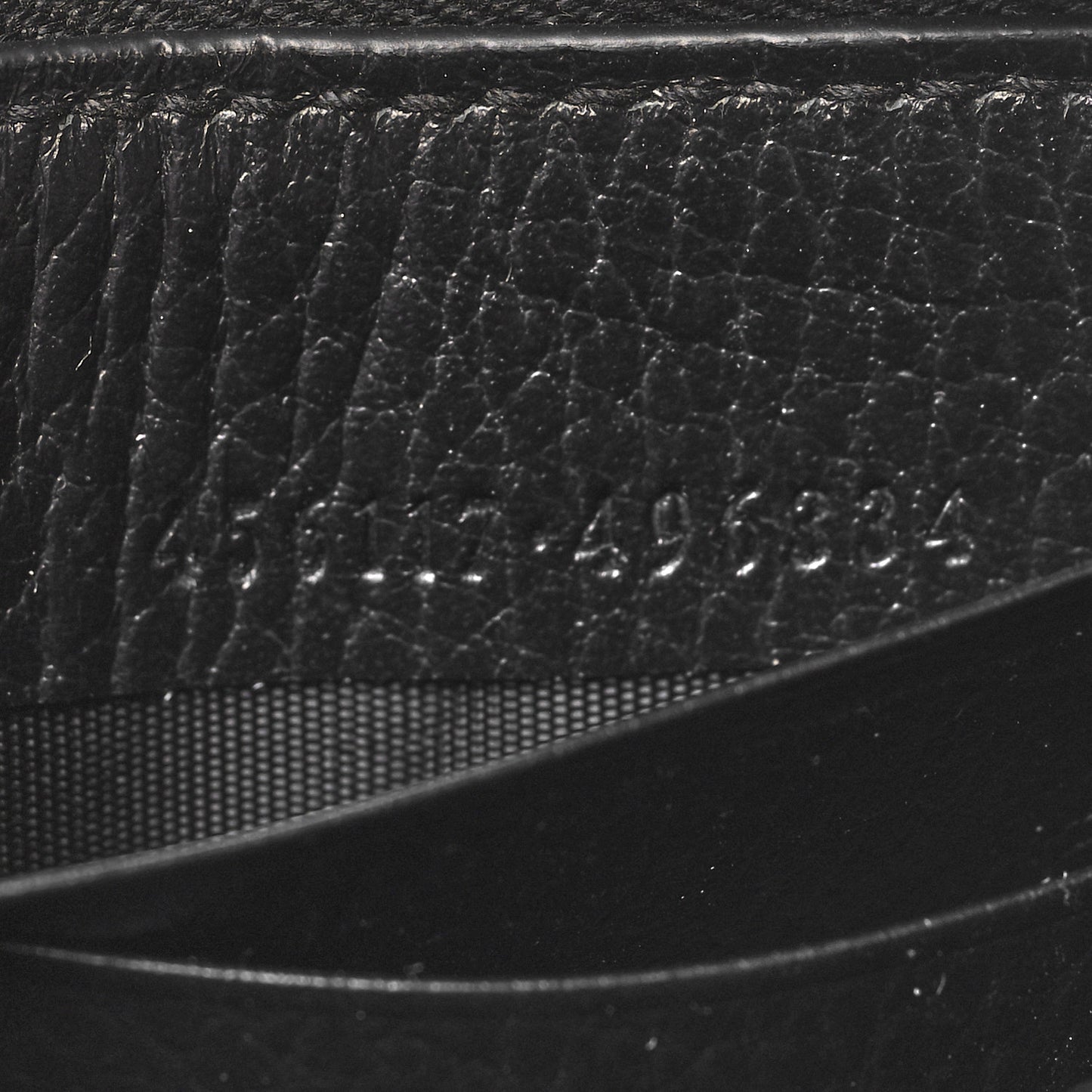 Dollar Calfskin GG Marmont Zip Around Wallet Black