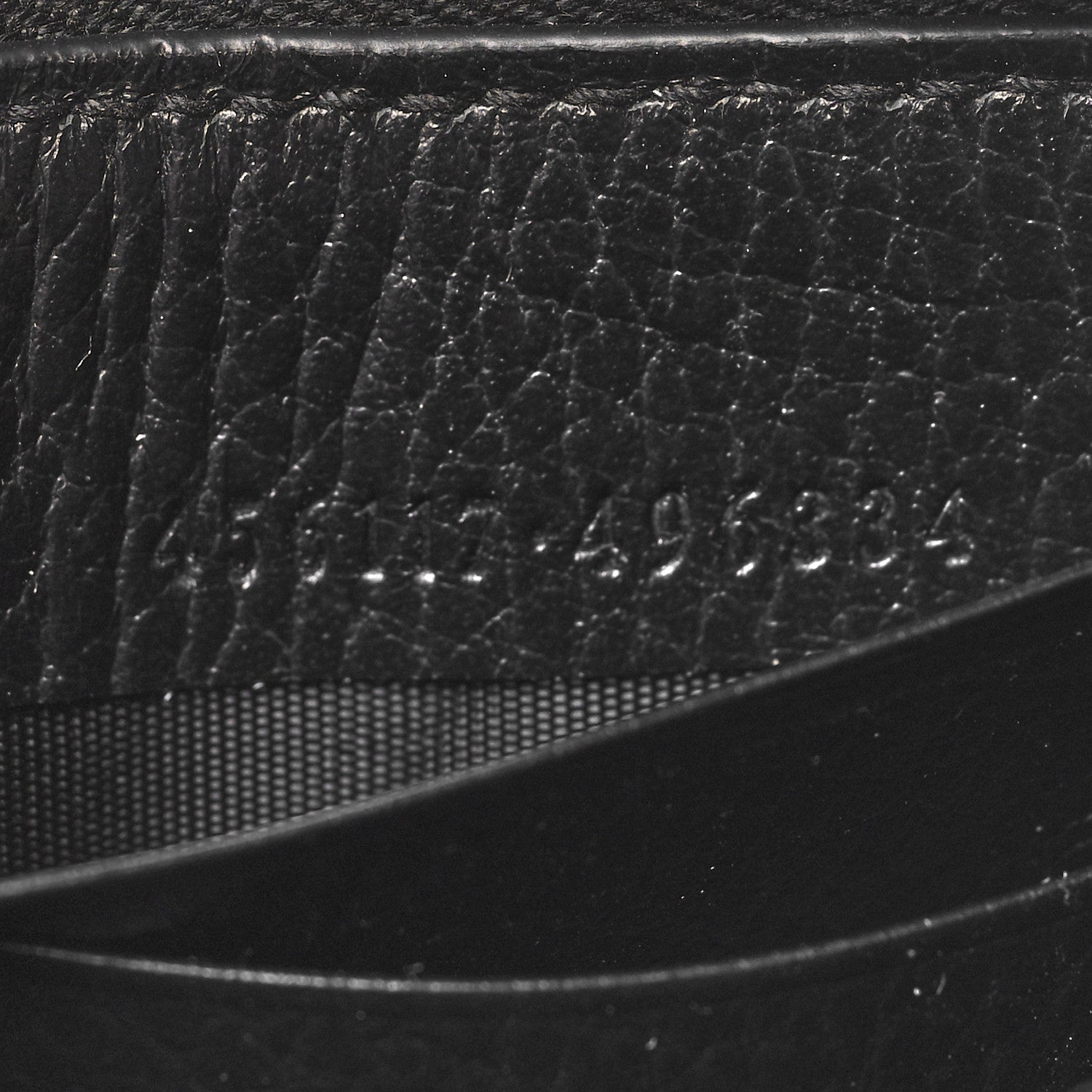 Gucci Dollar Calfskin GG Marmont Zip Around Wallet Black 7 of 11