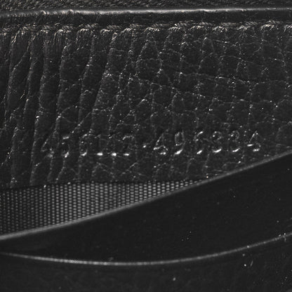 Gucci Dollar Calfskin GG Marmont Zip Around Wallet Black 7 of 11