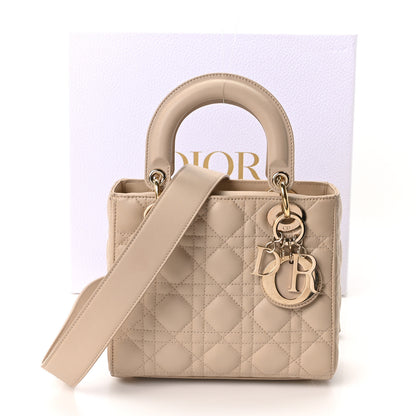 Christian Dior Lambskin Cannage Small My ABCDior Lady Dior Beige 11 of 11
