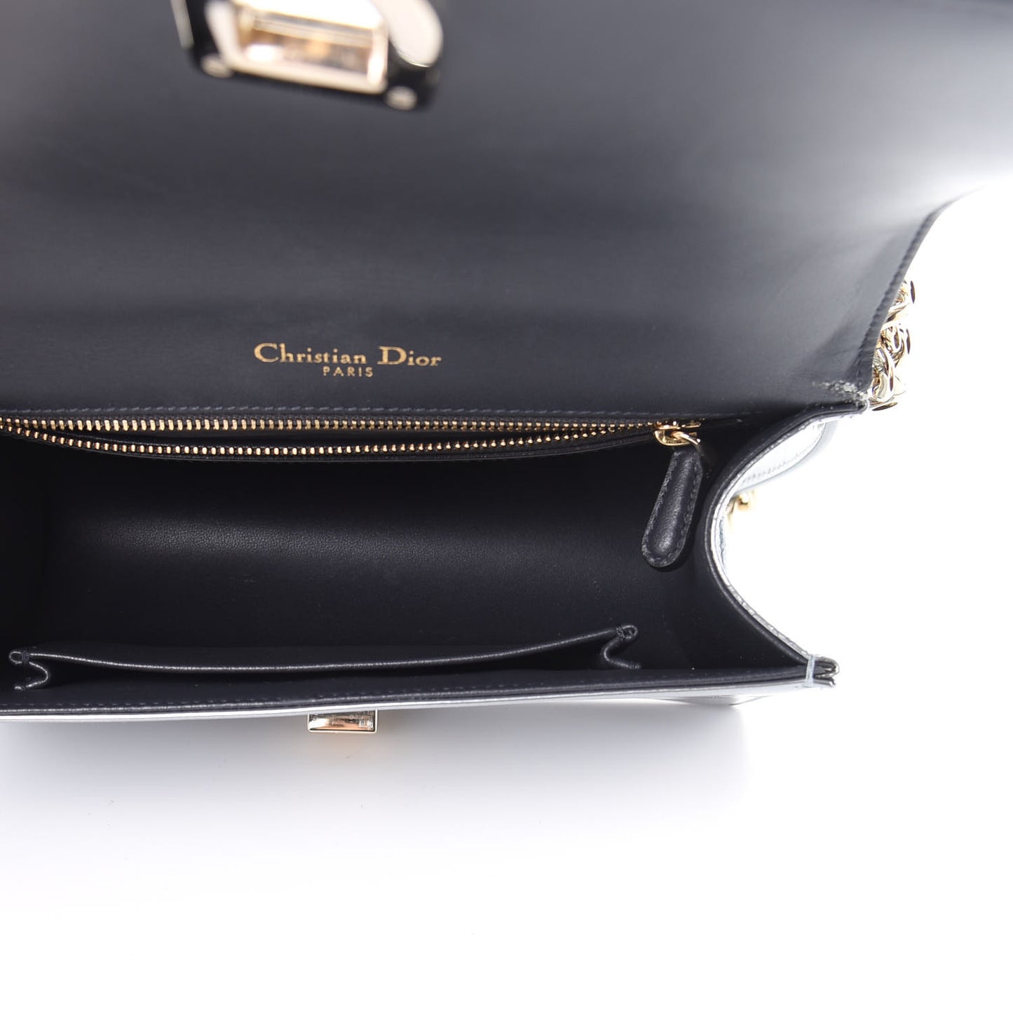 Metallic Patent Micro-Cannage Medium Diorama Flap Bag Silver