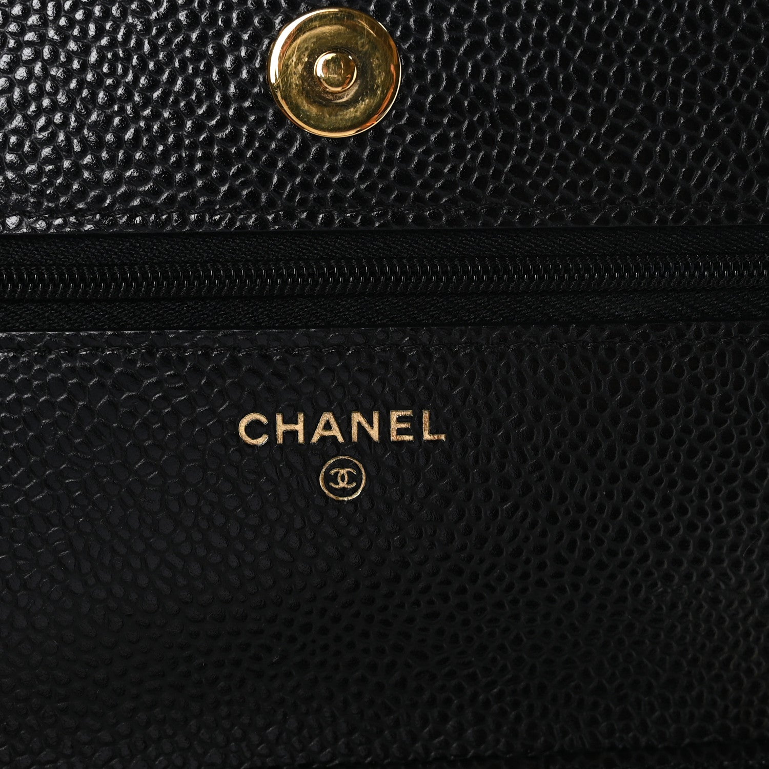 Chanel Caviar Quilted Wallet On Chain WOC Black 6 of 12