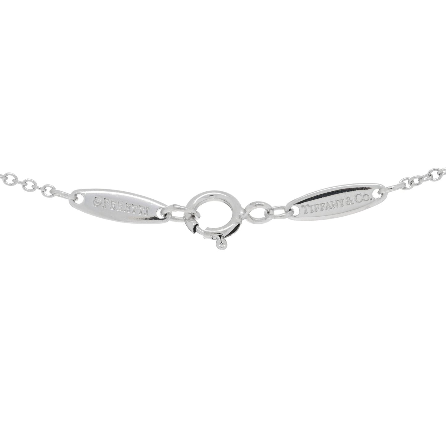 Platinum Diamond .22ct Elsa Peretti Diamonds By The Yard Pendant Necklace