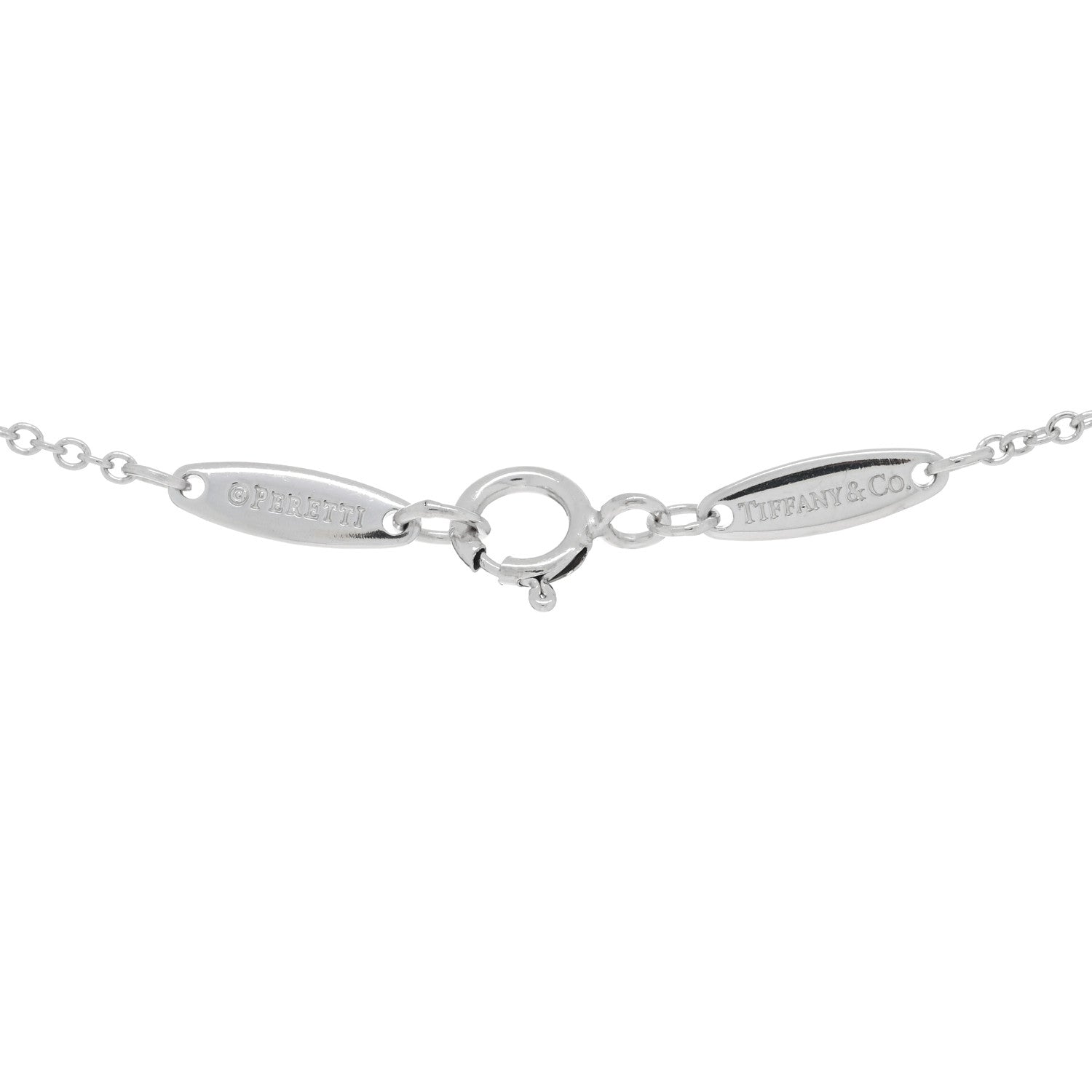 Tiffany Platinum Diamond .22ct Elsa Peretti Diamonds By The Yard Pendant Necklace 4 of 5