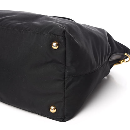 Prada Tessuto Nylon Saffiano Tote Black 11 of 15