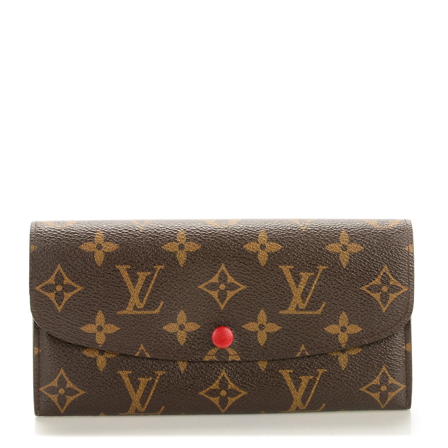 Monogram Emilie Wallet Red