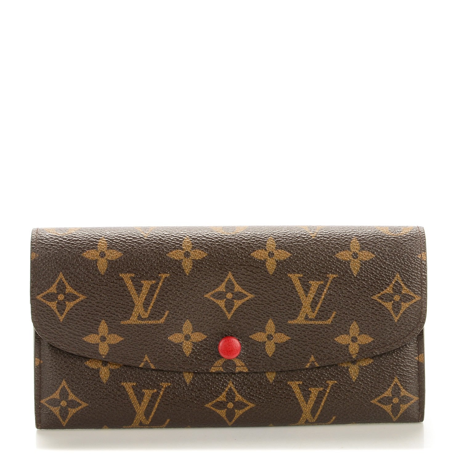 Louis Vuitton Monogram Emilie Wallet Red 1 of 7