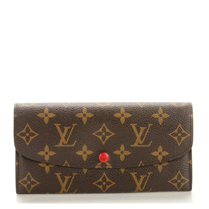 Louis Vuitton Monogram Emilie Wallet Red 1 of 7