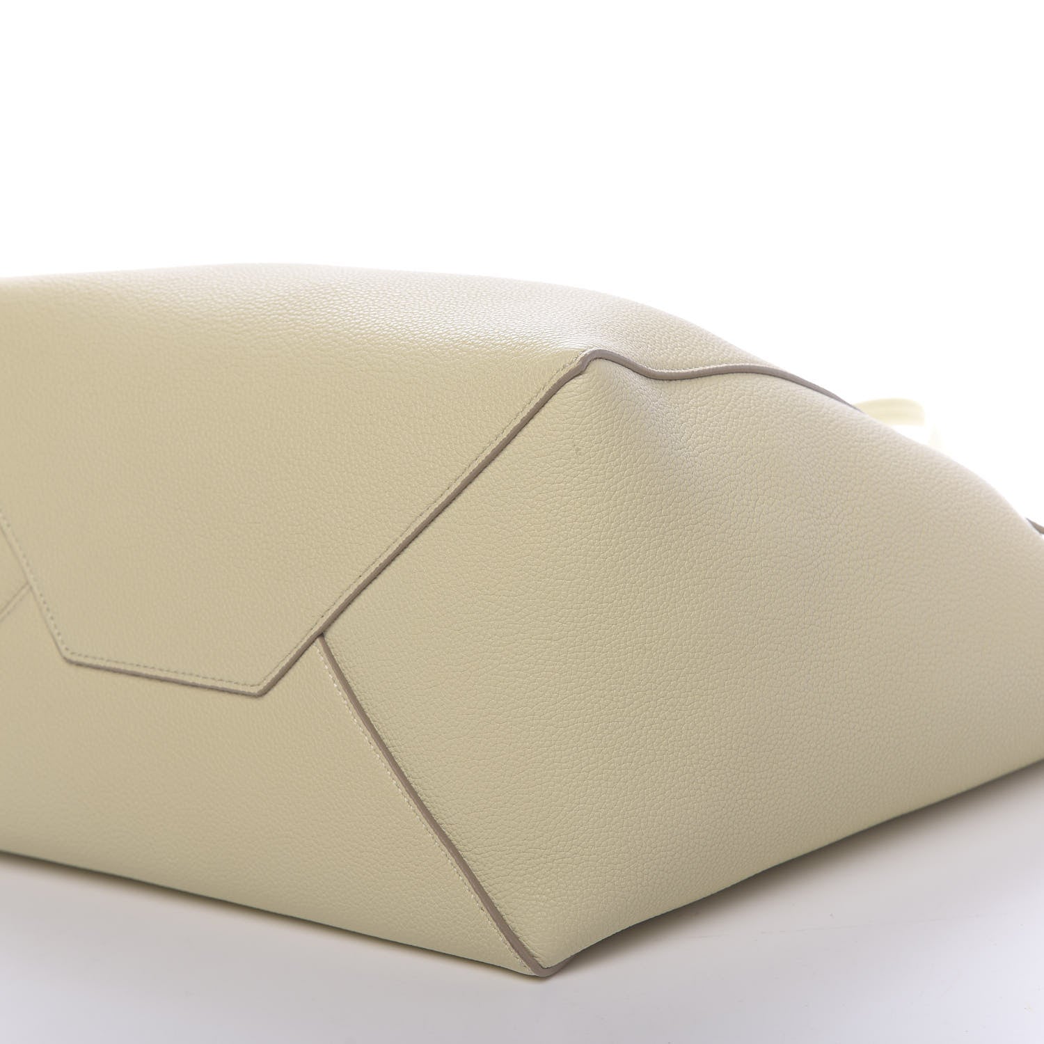 Celine Soft Grained Calfskin Small Belt Cabas Phantom Chalk 9 of 10