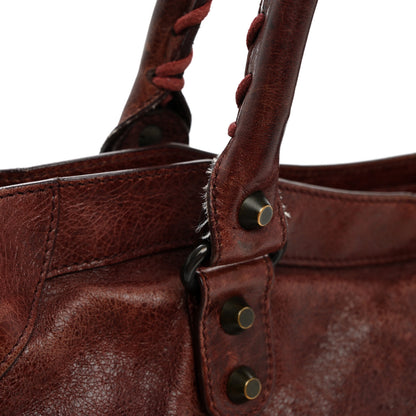 Balenciaga Agneau Classic Hardware City Dark Wine 12 of 13