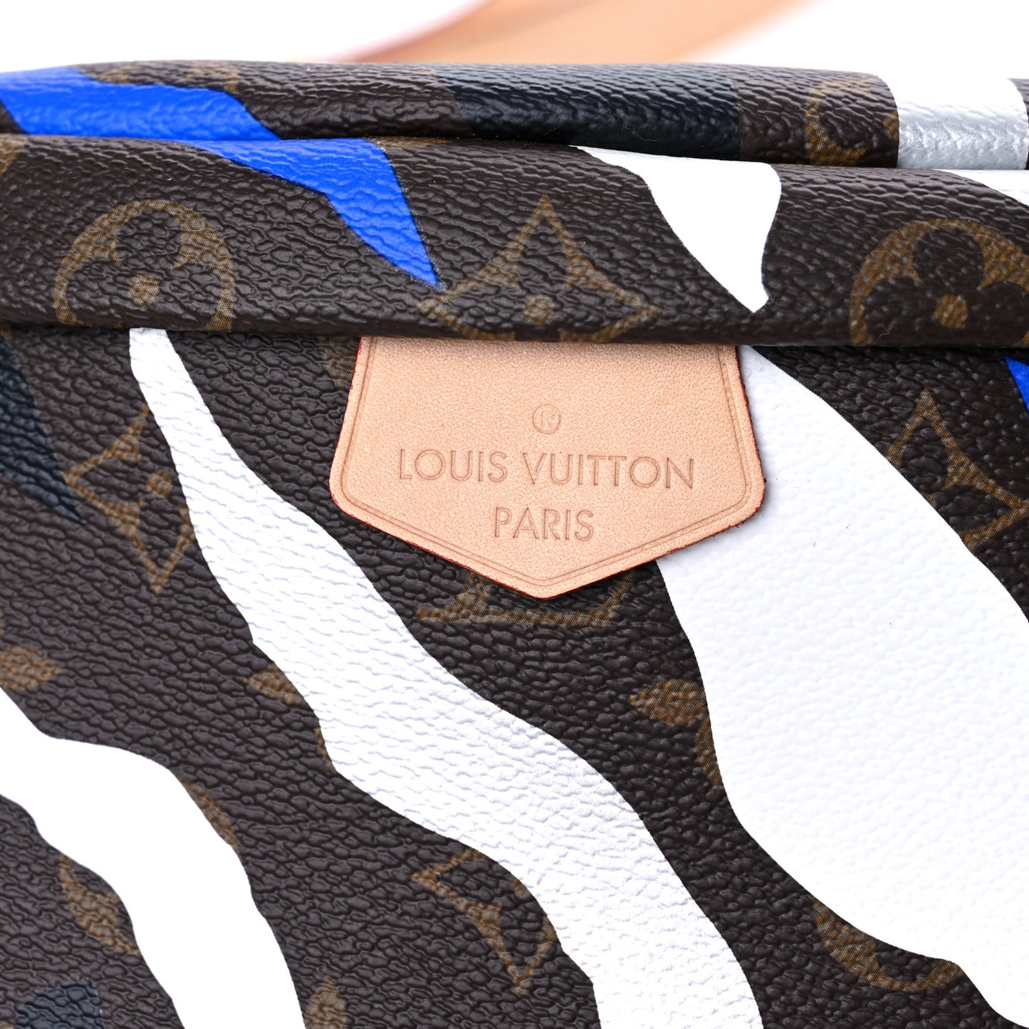 X LOL Monogram Bumbag Blue Silver