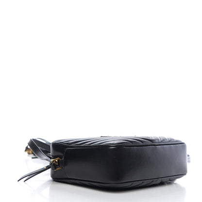 Saint Laurent Calfskin Matelasse Monogram Lou Camera Bag Black 3 of 9